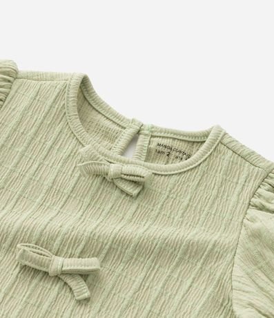 Conjunto Infantil Texturizado con Batita y Short con Bolsillos - Talle 1 a 6 Años 12