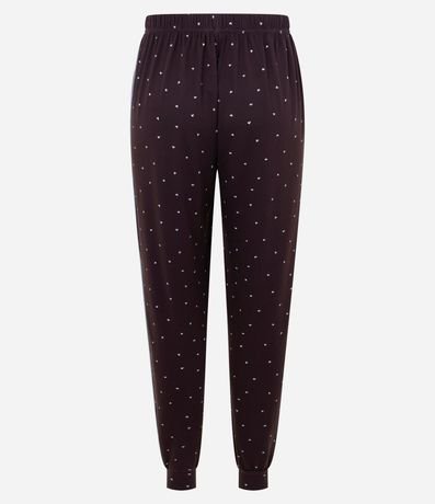 Pantalón de Pijama en Peach Touch con Estampado de Corazón 5
