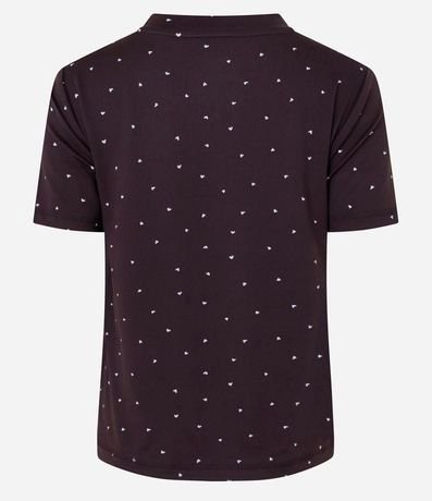 Blusa de Pijama en Peach Touch con Estampado de Corazón 6