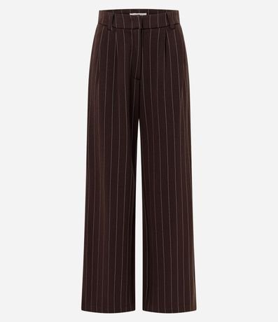 Pantalón Recto Raya de Tiza en Punto Roma 7