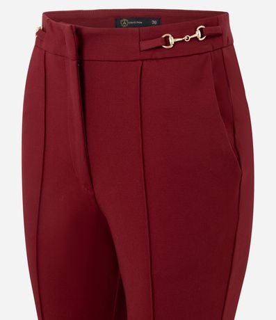 Pantalón Flare con Adorno Metálico en la Cintura 6
