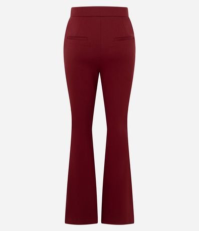 Pantalón Flare con Adorno Metálico en la Cintura 7