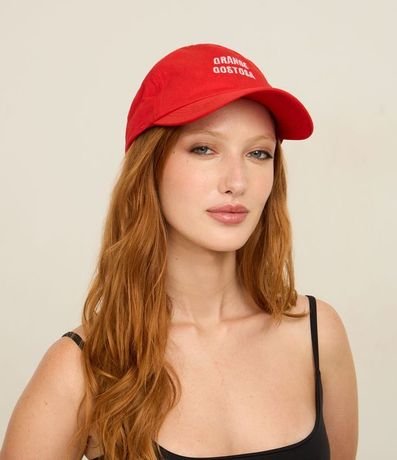 Gorra Aba Curva en Sarga con Bordado Grande Gostosa 7