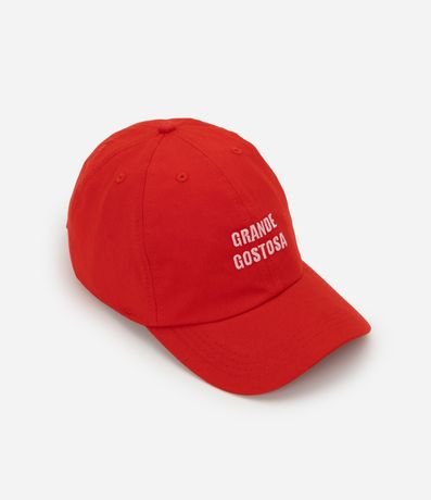 Gorra Aba Curva en Sarga con Bordado Grande Gostosa 2