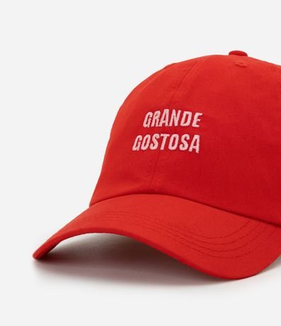 Gorra Aba Curva en Sarga con Bordado Grande Gostosa 5