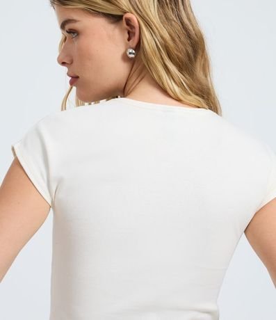 Blusa Básica en Rib con Hombro Caído 4