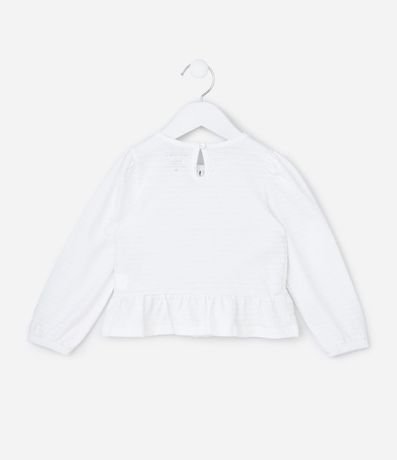 Blusa Infantil con Lacitos Aplicados y Texturizada - Tam1 a 6 años 4