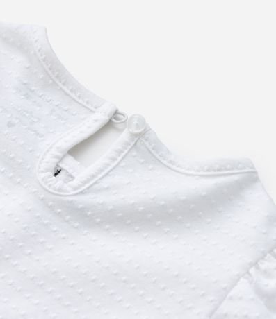 Blusa Infantil con Lacitos Aplicados y Texturizada - Tam1 a 6 años 4