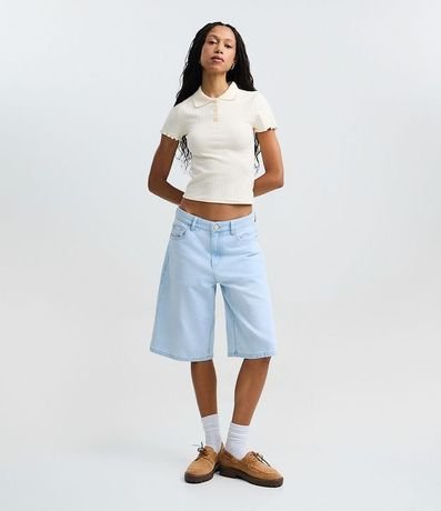 Blusa Polo con Manga Corta Frufru 2