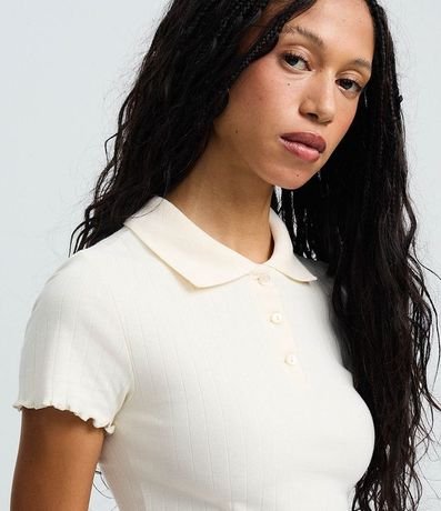 Blusa Polo con Manga Corta Frufru 3