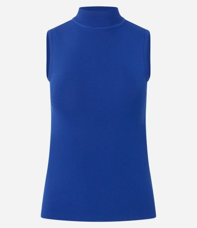Blusa en Punto Leve con Cuello y Textura Acanalada 2