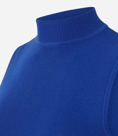 Blusa en Punto Leve con Cuello y Textura Acanalada 3