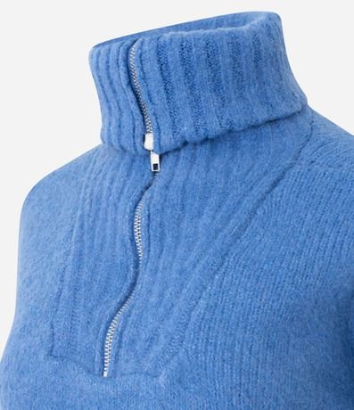 Suéter Regular en Punto con Cuello Alto 2