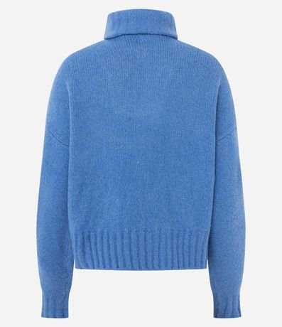 Suéter Regular en Punto con Cuello Alto 3