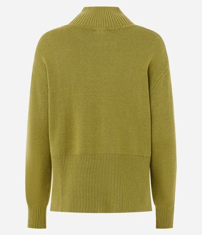Blusa Alargada en Punto con Cuello Alto 7