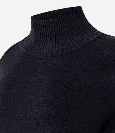 Blusa Alargada en Punto con Cuello Alto 6