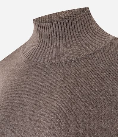 Blusa Alargada en Punto con Cuello Alto 6