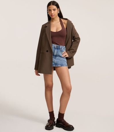 Blusa Frente Única en Punto Roma 2