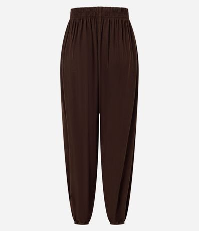 Pantalón Boho Balloon en Viscosa con Cintura Elástica y Bajo 6