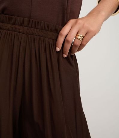 Pantalón Boho Balloon en Viscosa con Cintura Elástica y Bajo 4