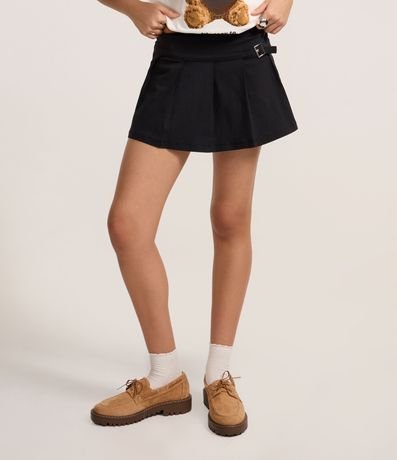 Short Pollera en Bengalina con Hebilla Lateral 2