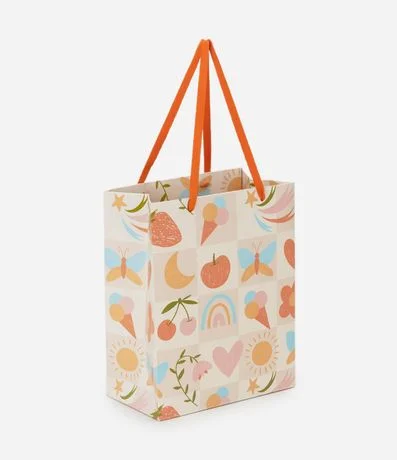 Embalaje de Regalo Bolsa en Papel Texturizado con Estampado