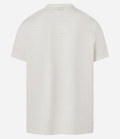 Remera Regular en Algodón Trabajado en Relieve 3