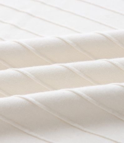 Remera Regular en Algodón Trabajado en Relieve 4