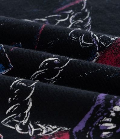 Remera Comfort en Algodón con Estampado Perro y Lettering Fearless 6