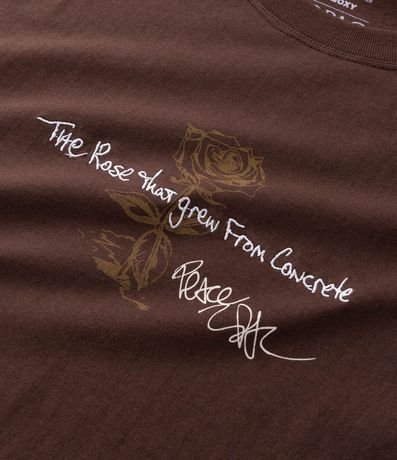 Remera Boxy en Algodón con Estampado Tupac The Rose 9