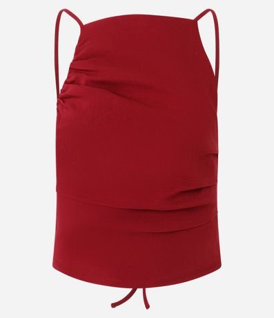 Blusa Regular en Bengalina con Lazo en la Espalda 4