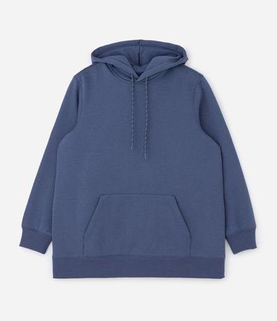 Saco Cerrado Deportivo en Algodón con Felpa y Capucha Curve & Plus Size 5