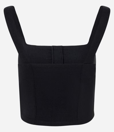 Blusa Corsetada en Bengalina con Cierre Delantero 5