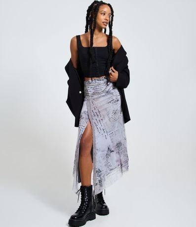 Blusa Corsetada en Bengalina con Cierre Delantero 2