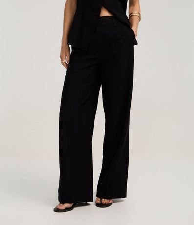 Pantalón Wide Leg en Flame con Friso 3
