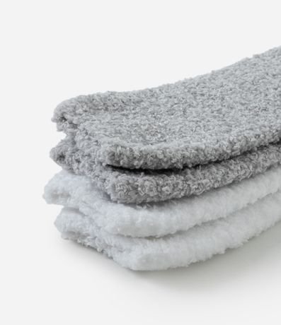 Kit 02 Medias Caña Larga en Chenille 4