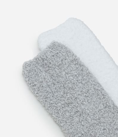 Kit 02 Medias Caña Larga en Chenille 5