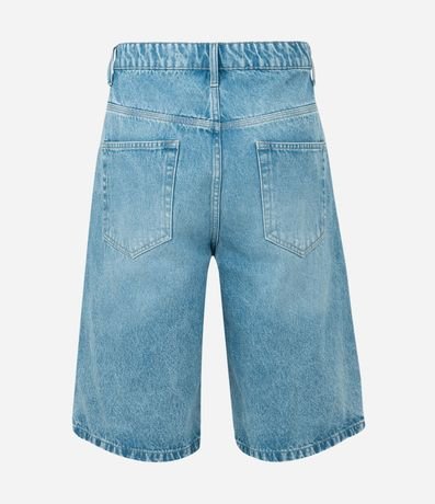 Bermuda Baggy Relaxed en Jeans con Estampado Lettering 5