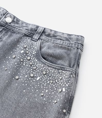 Pantalón Wide Leg Jeans con Brillos Curve & Plus Size 11