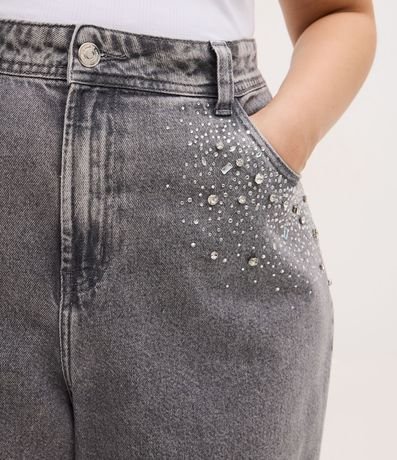 Pantalón Wide Leg Jeans con Brillos Curve & Plus Size 4