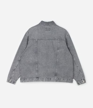 Campera Oversized en Jeans con Aplicaciones de Brillos Curve & Plus Size 5