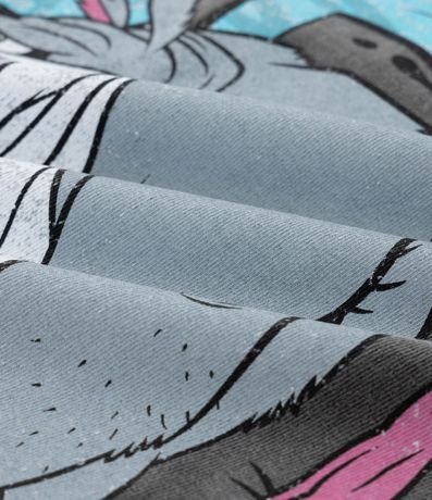 Musculosa Boxy en Algodón Desteñido con Estampa Looney Tunes 6