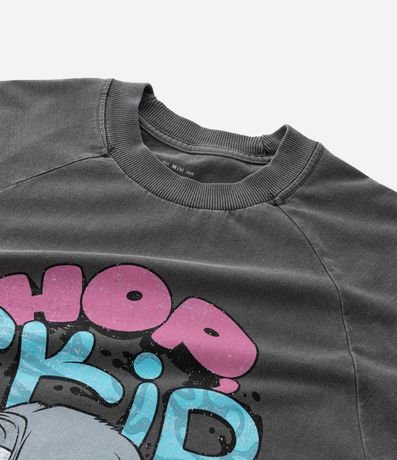 Musculosa Boxy en Algodón Desteñido con Estampa Looney Tunes 7