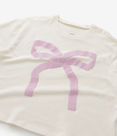 Remera Infantil Boxy con Estampa de Lazo - Talle 5 a 14 años 4