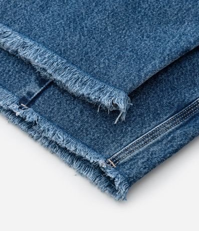 Pantalón de Jean Barrel con Terminación Deshilachada Curve & Plus Size 8