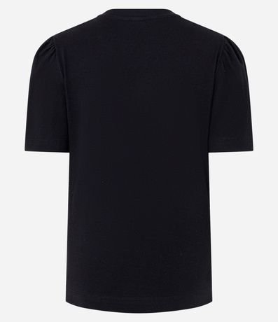 Blusa Slim en Algodón con Bordado Cereza y Manga Abullonada 7