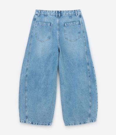 Pantalón Barrel en Jeans con Recortes y Pences 6