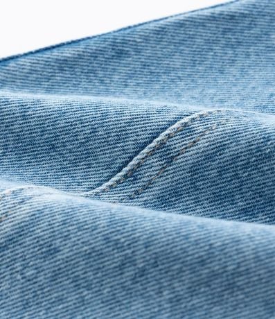 Pantalón Barrel en Jeans con Recortes y Pences 7