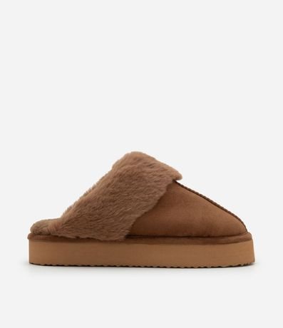 Pantufla Abierta con Suela Alta en Poliéster 1