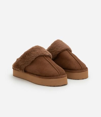 Pantufla Abierta con Suela Alta en Poliéster 2